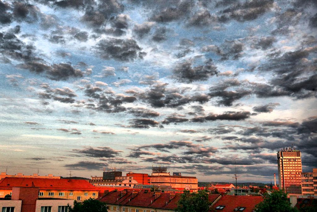 Ceske Budejovice, vychodni pohled z ul. Fr. Hrubina by jcihlar