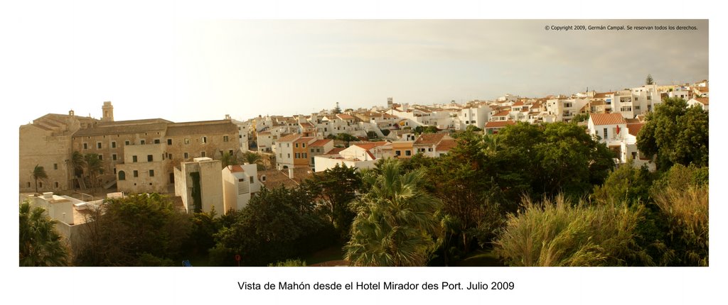 Mahón desde el hotel Mirador des Port by Germán Campal