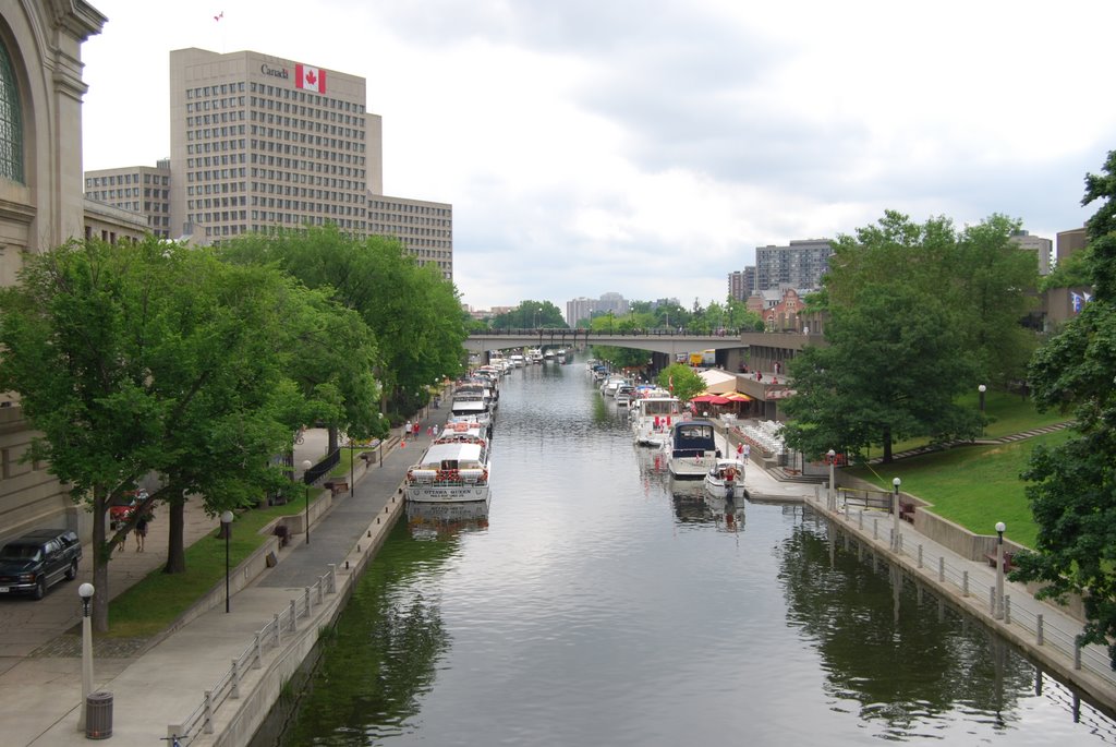 The Department of National Defense Headquarters & Rideau Canal - Ottawa ON by Philana