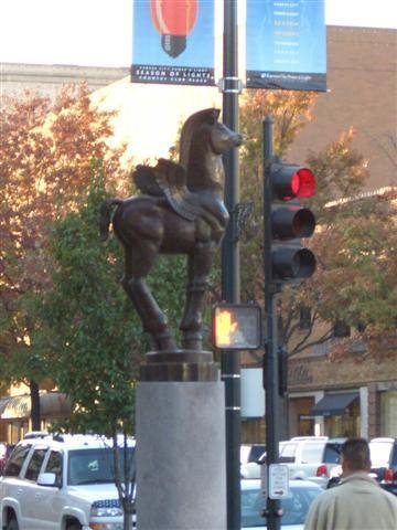 Pegasus, Country Club Plaza,Kansas City,MO by Maxine Arnoldy