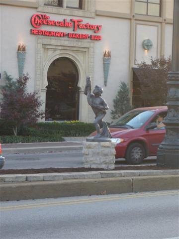 Boy with Eel, life-size bronze,Country Club Plaza,Kansas City,MO by Maxine Arnoldy