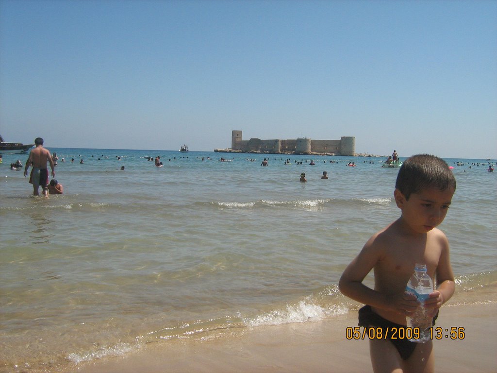 Mersin turkey, girl castle beach. view from the beach. by ╦╦╦[ Talat  ]╦╦╦