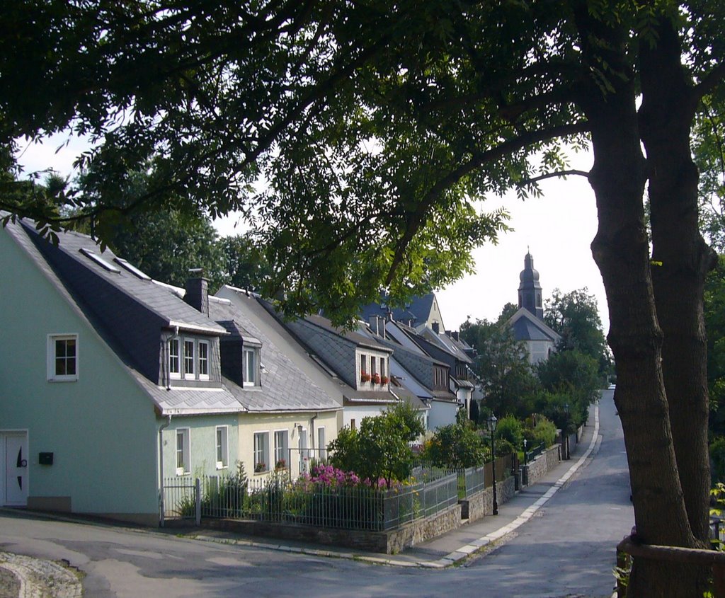 Annaberg, Mariengasse; Heilig-Kreuz-Kirche by Sternhast