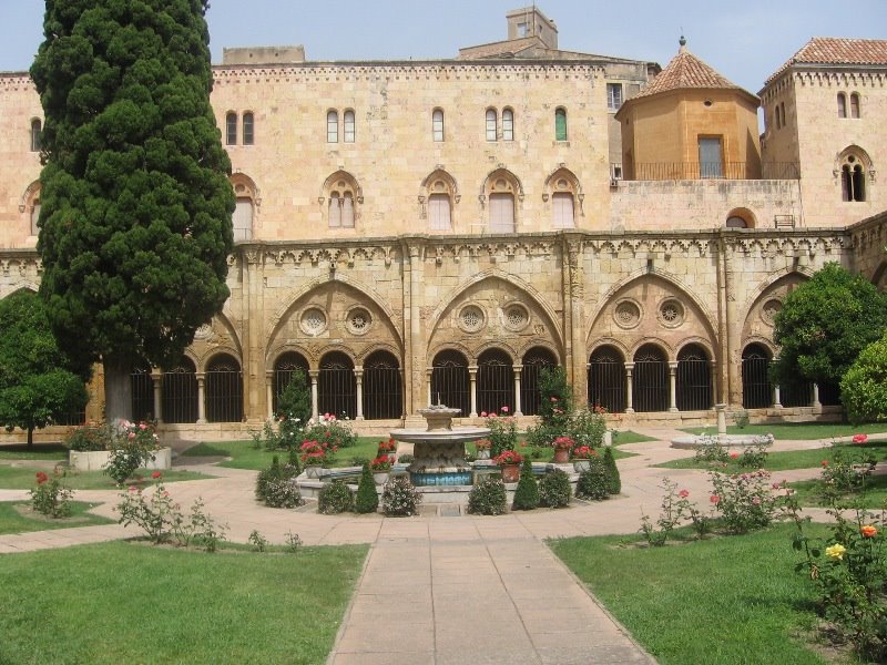 Abbey courtyard by Sergey Briskin