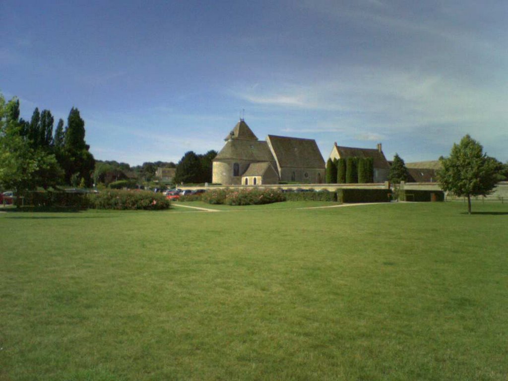 Thoiry, église des Vignettes depuis le parc by Cyril Gr