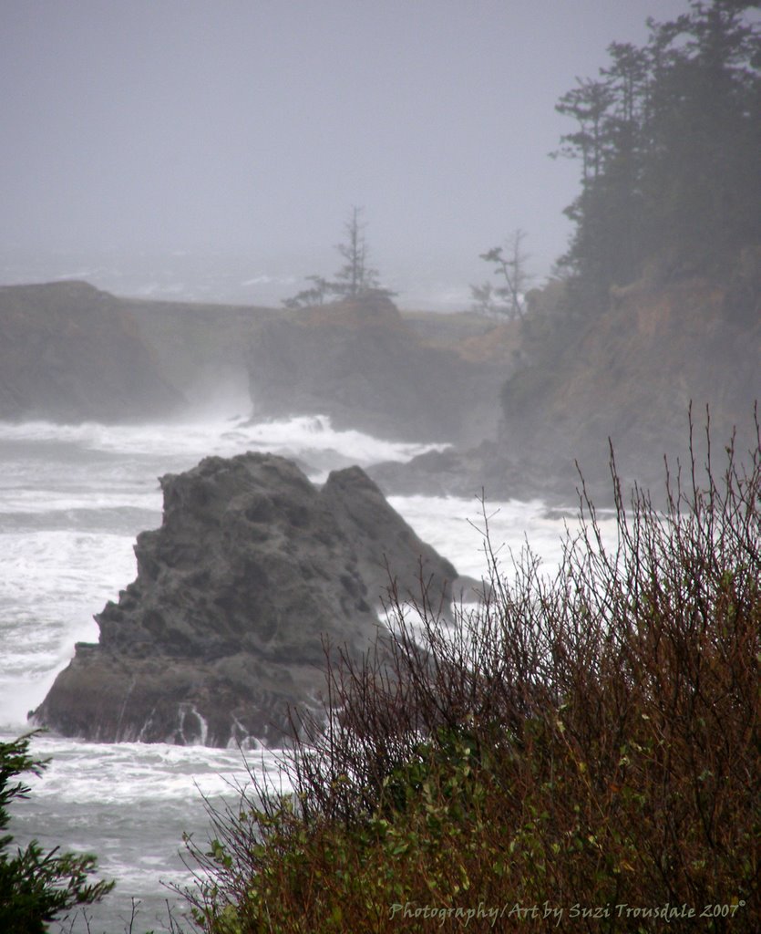 Sunset Bay - December Storm - Coos Bay, Oregon (suz) by Suzi in Oregon