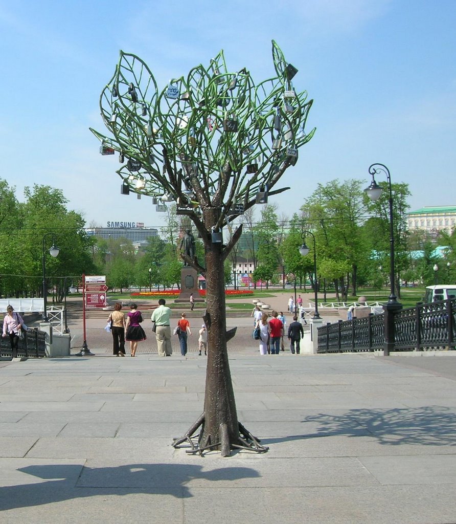 Bridge-tree of love, Moscow by bgnjip