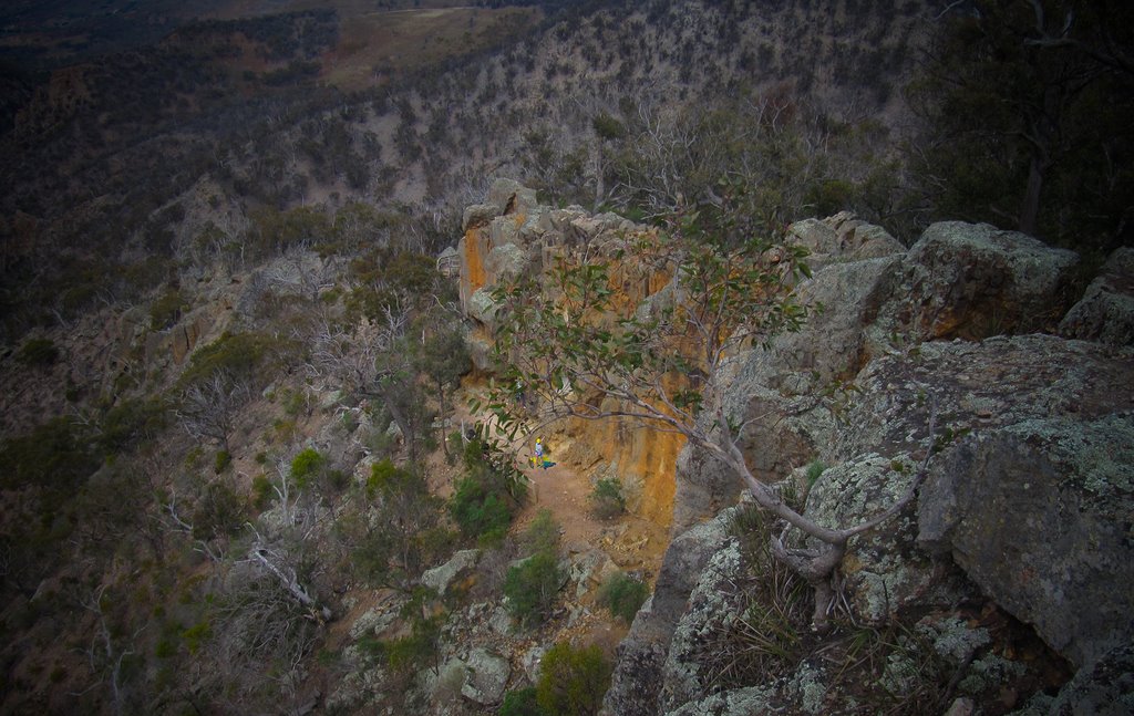 Rock climbing at werribee gorge by monstis