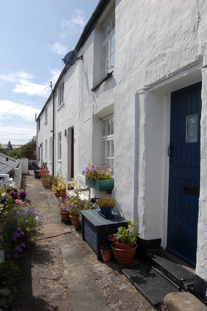 Terrace Houses above Dovey Estuary by Martyn Loach