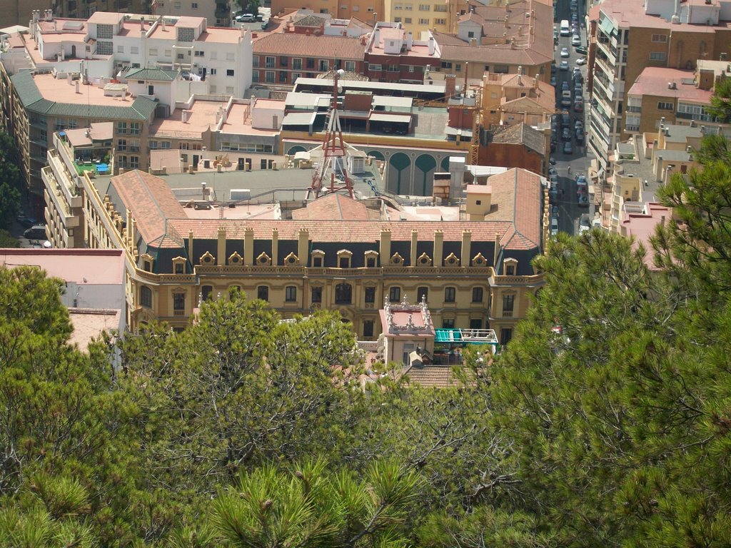 Palacio de La Tinta desde Gibralfaro, Málaga, 2009 by Manolo López