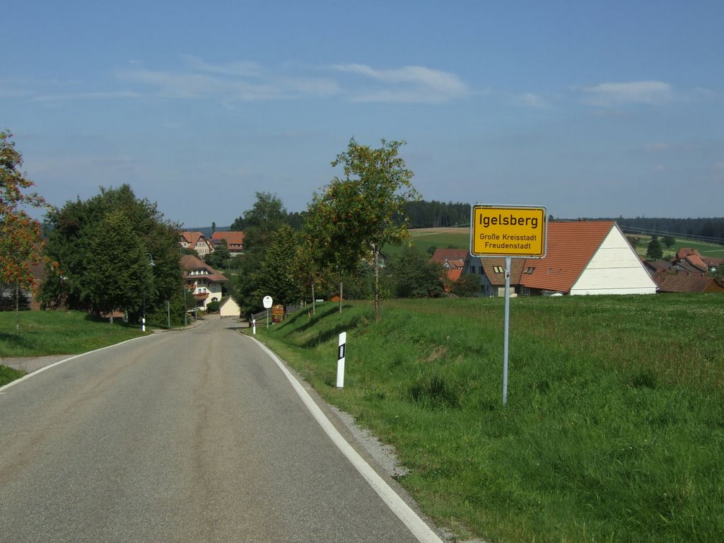 Igelsberg, Einfahrt in den Ort von der B294 her by Dieter Zinser (RDZfd…