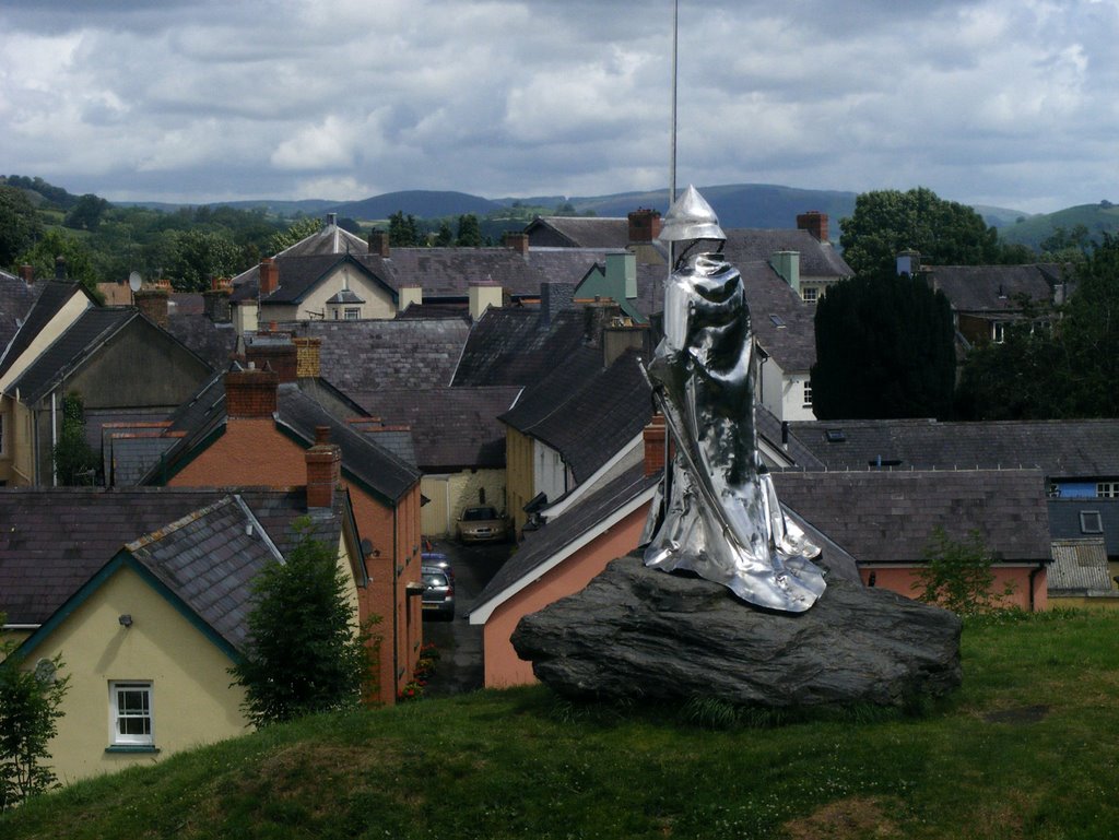 Llandovery - Prince Llywelyn's statue by swifty morgan