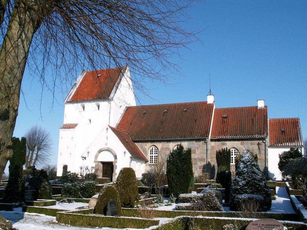 Bjerning Kirke by Thorkild Sørensen