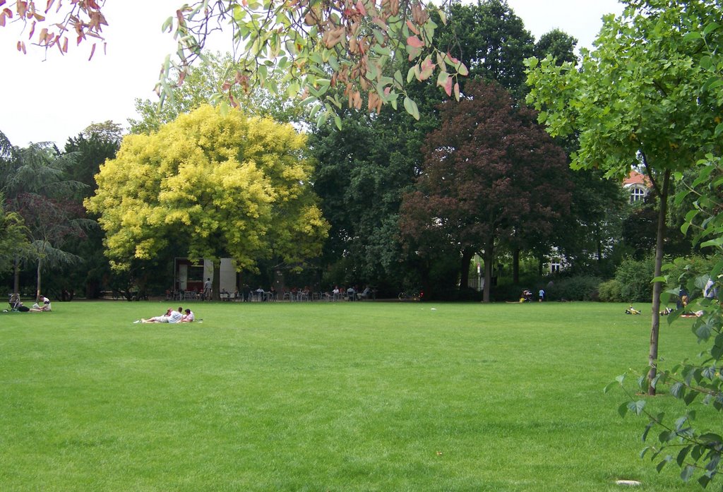 Liegewiese im Holzhausenpark by Helmut Miethner