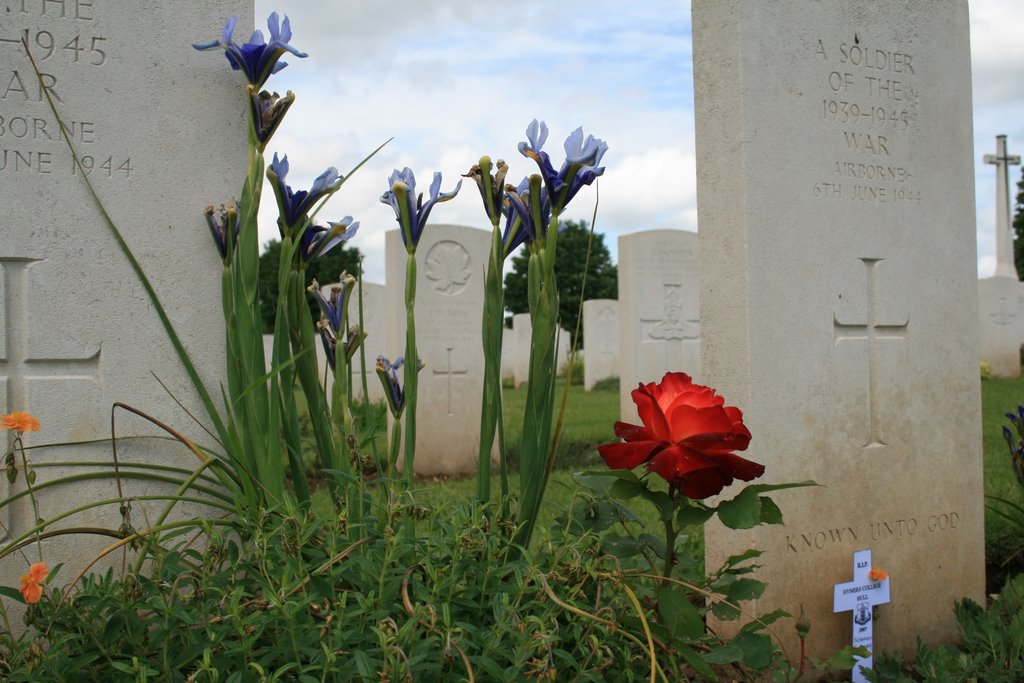 Ranville cemetery by Mike Fuller