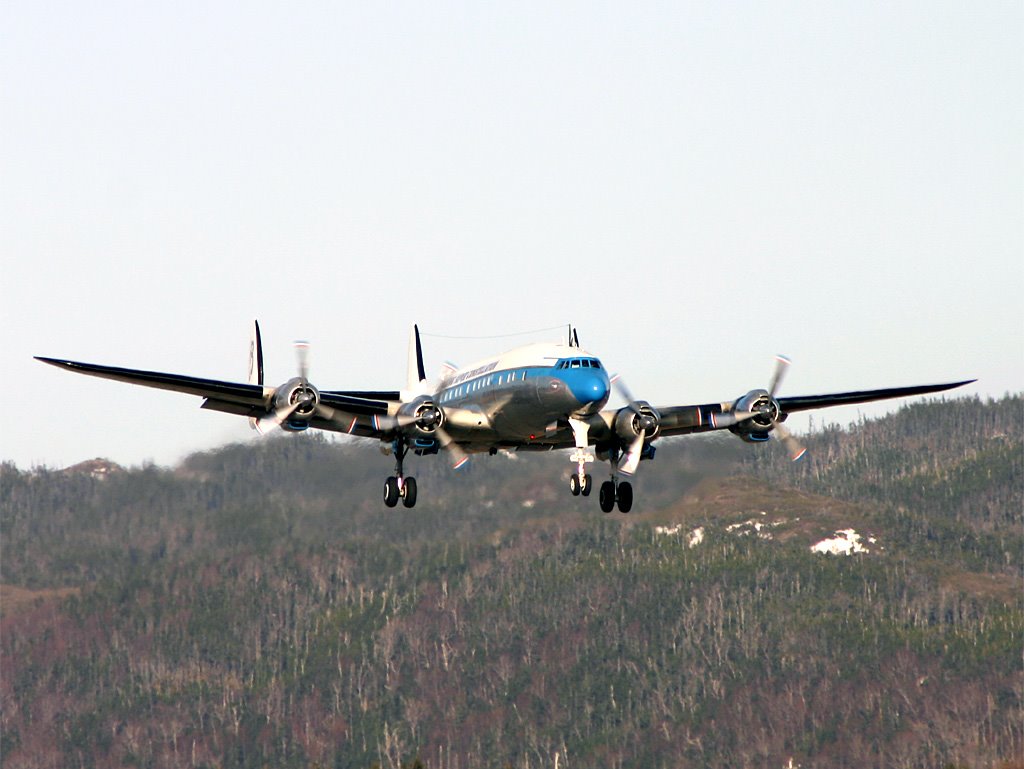 Connie landing at Stephenville by Marc-André Veillard