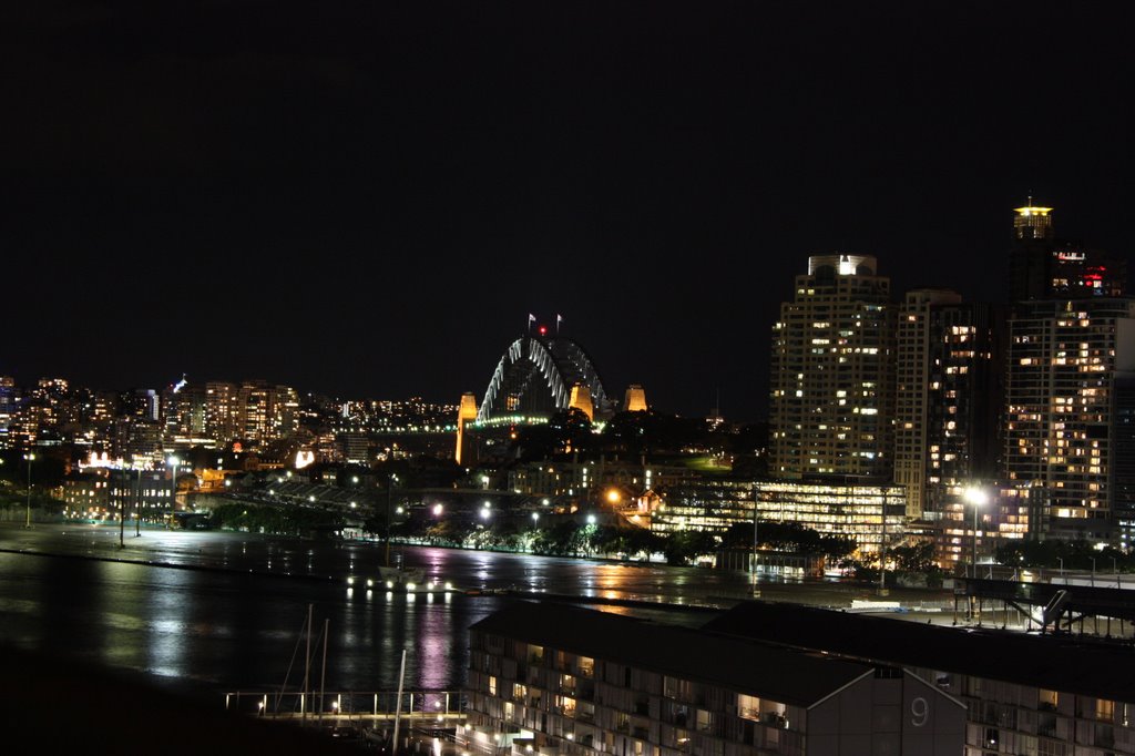 Sydney Harbour Bridge At Night by Steve Busson