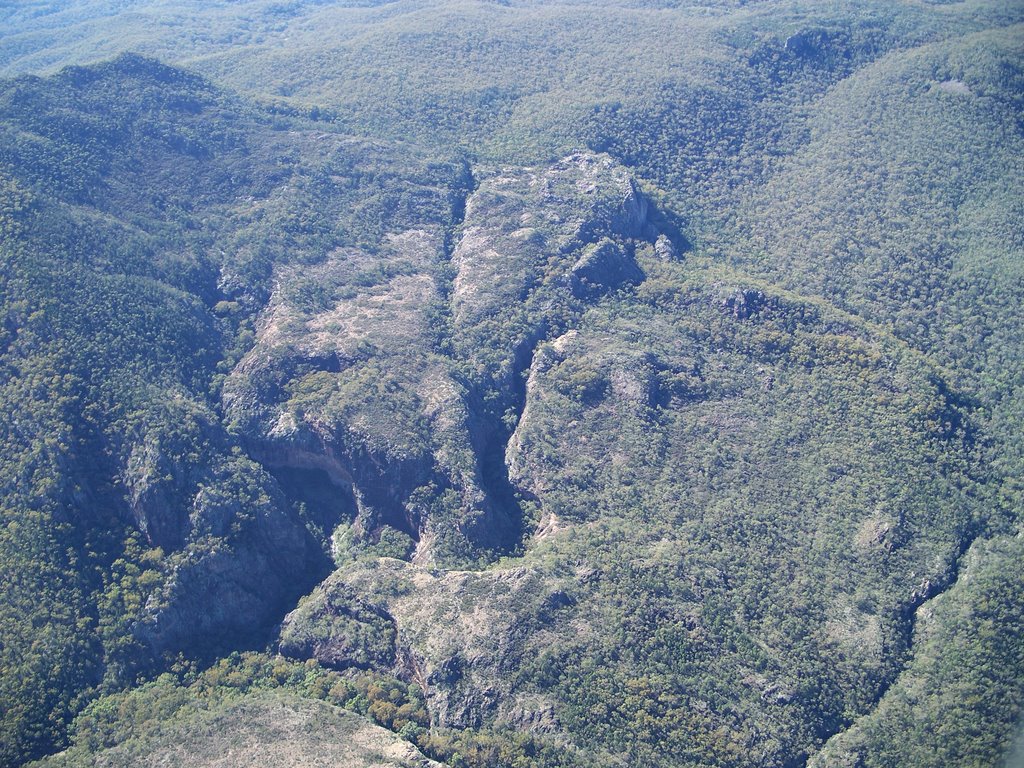 Aerial photo of Waa Gorge by Schneebeli