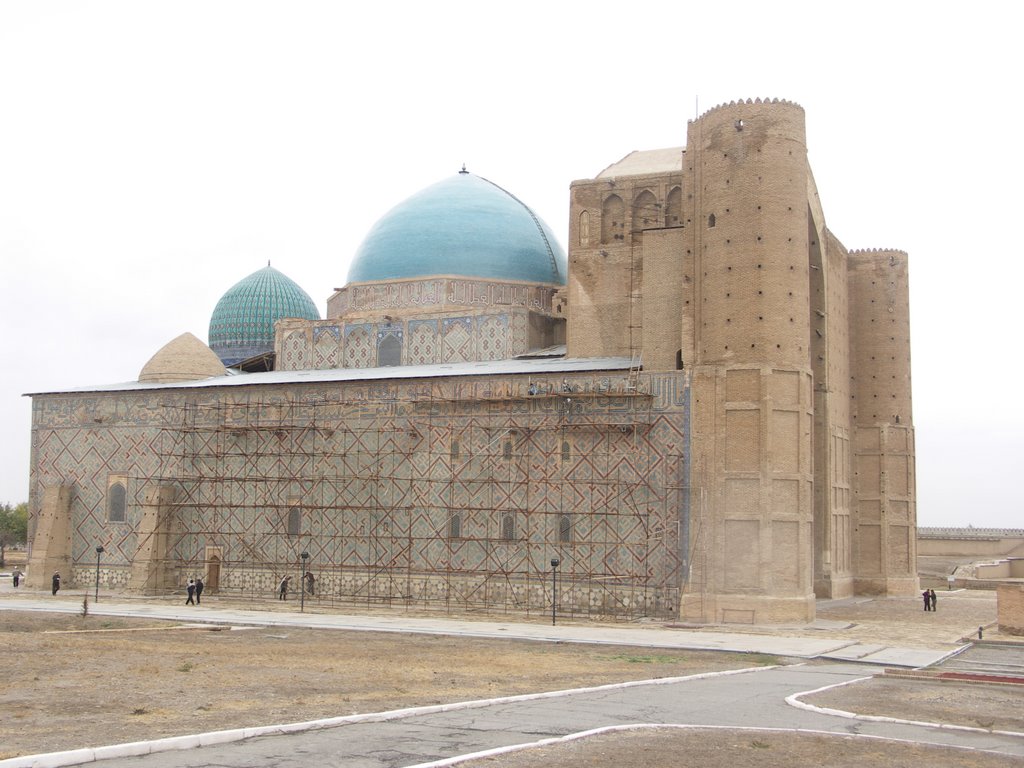 Khoja Ahmed Yasavi Mausoleum. Built by Timur in 1390 by milusiddique