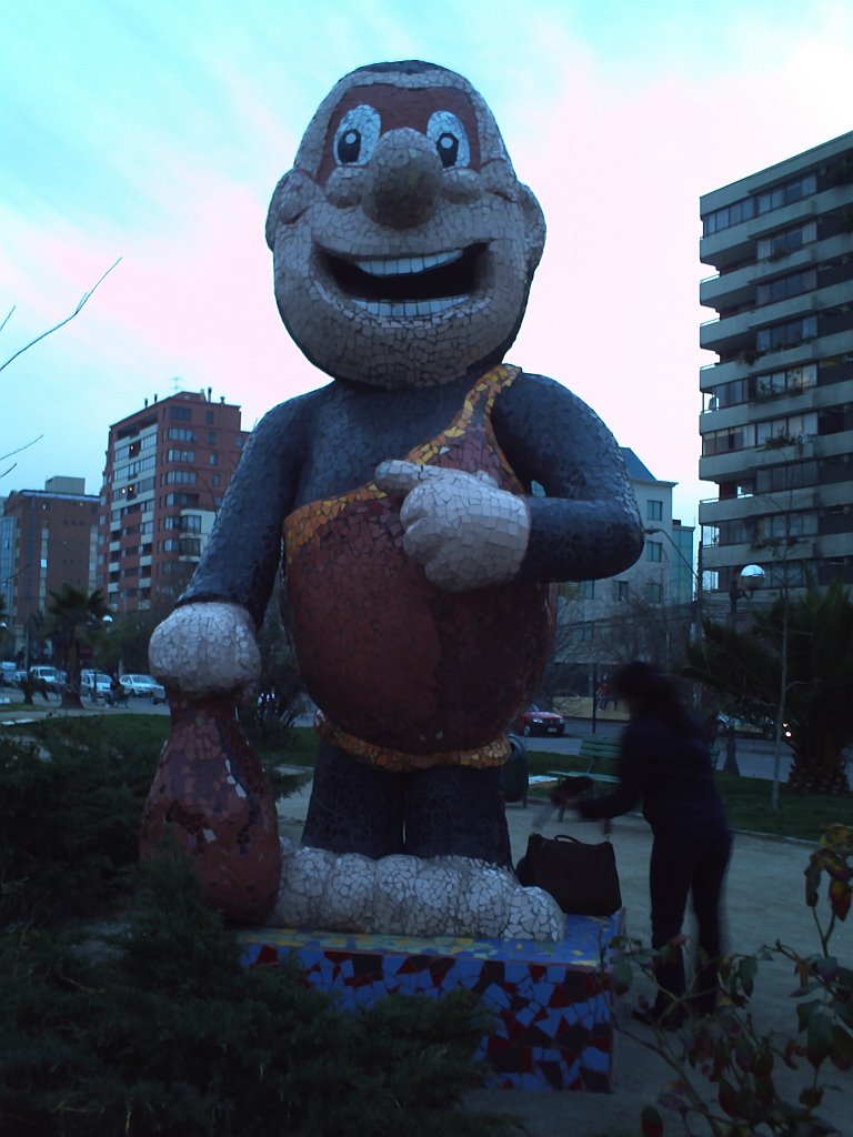 ESTATUA DE OGU DE MAMPATO (DIBUJO INFANTIL CHILENO) by bernardita ramirez m…