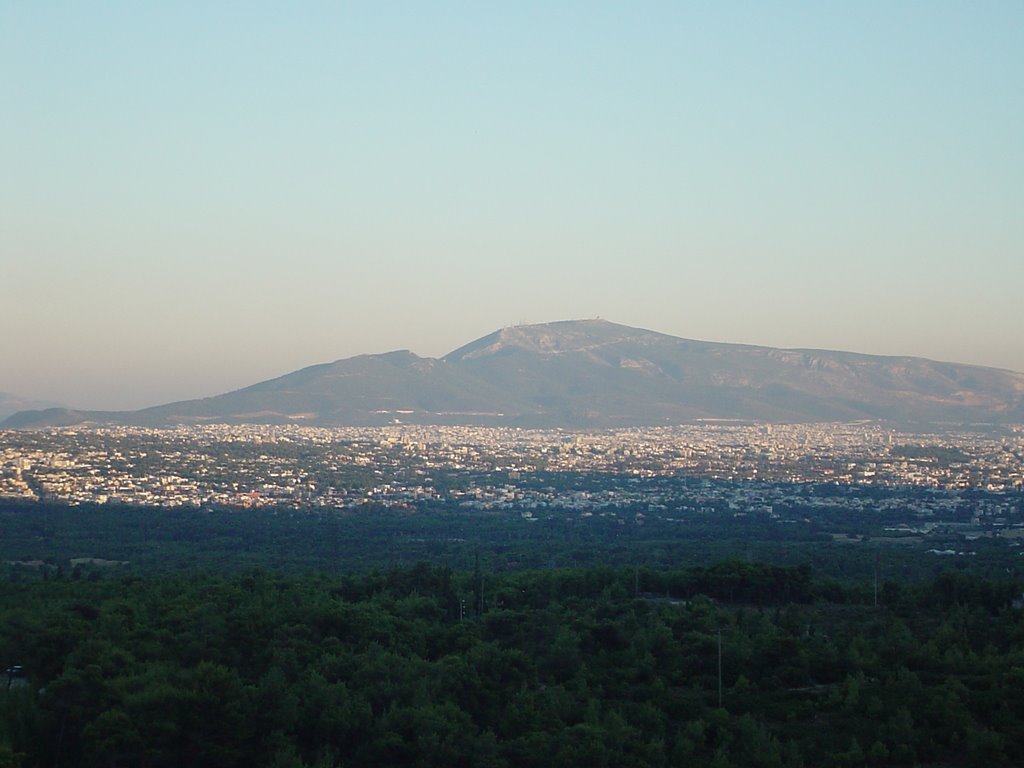 View of Hymettus from Parnitha by i_mastro