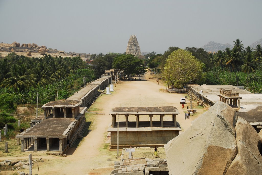 Hampi Bazaar by John van Leeuwen