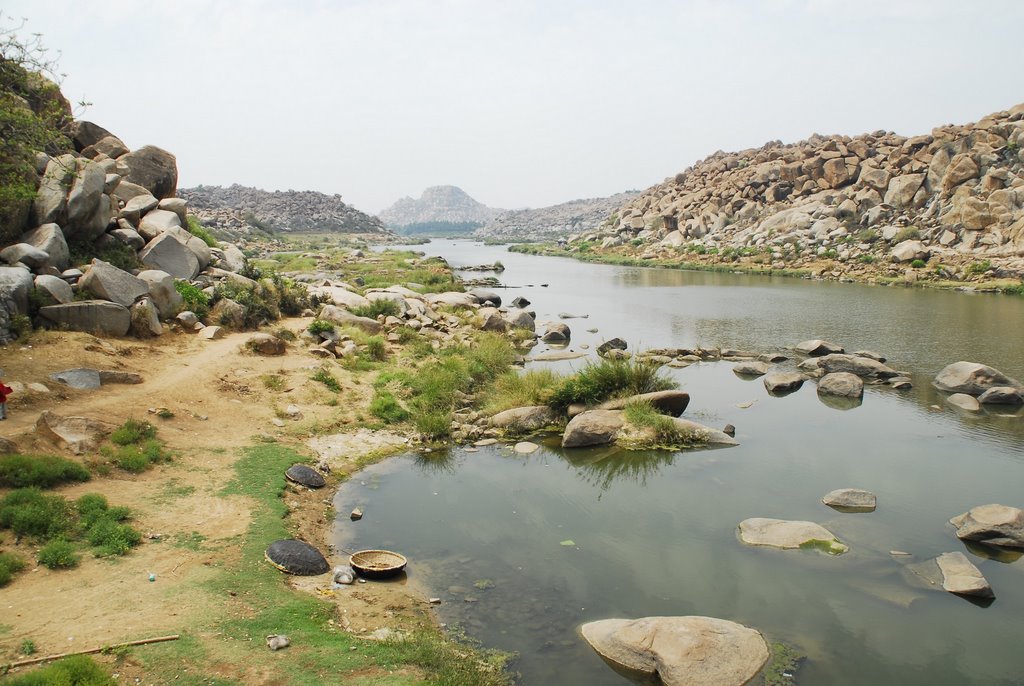 Tungabadra River by John van Leeuwen