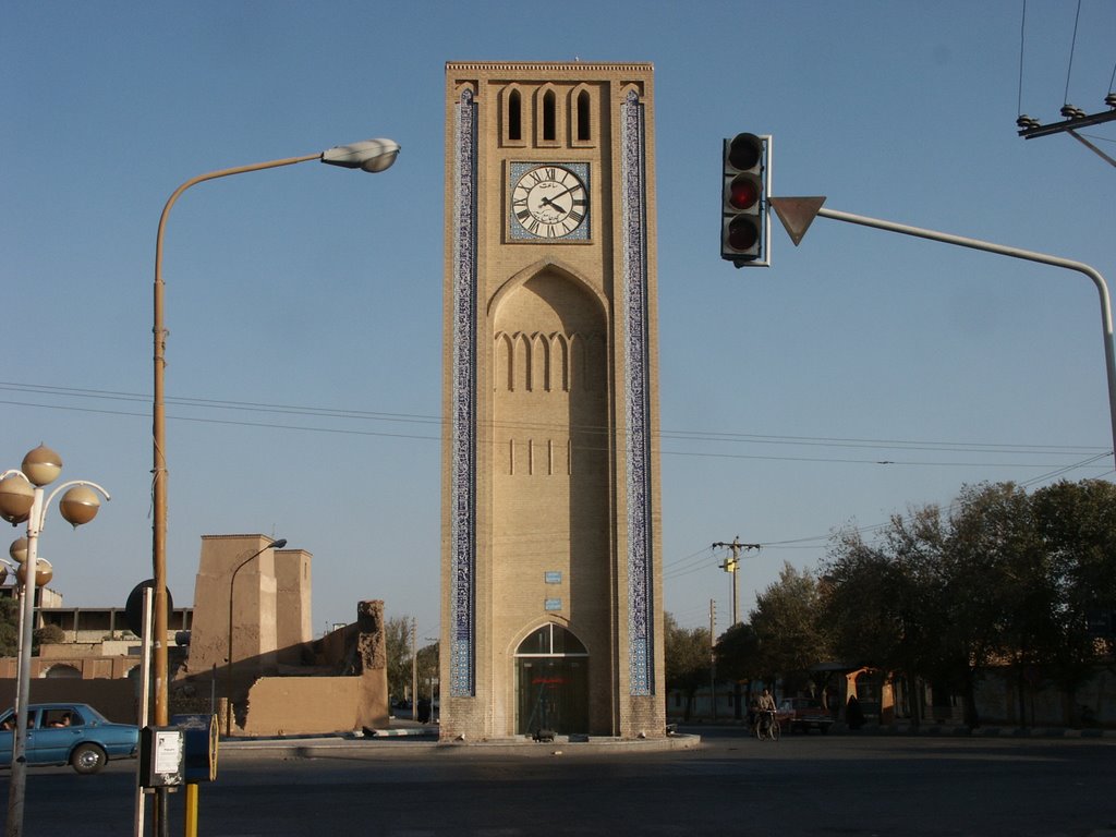 Yazd Clock Tower by milusiddique