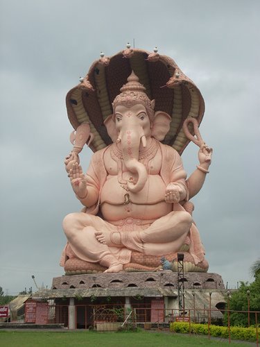 World tallest ganesh idol in kolhapur, near about 100 feet, Toap-Sambhapur, in Kolhapur district,,,,,,,,,,,,,,,,,,,,,,,,,,,,,,,,,The village hosts the world's tallest Ganesh idol, a magnificent 100-foot peach statue that towers over the sugarcane thickets along the Pune-Bangalore highway by RANJIT SHARMA