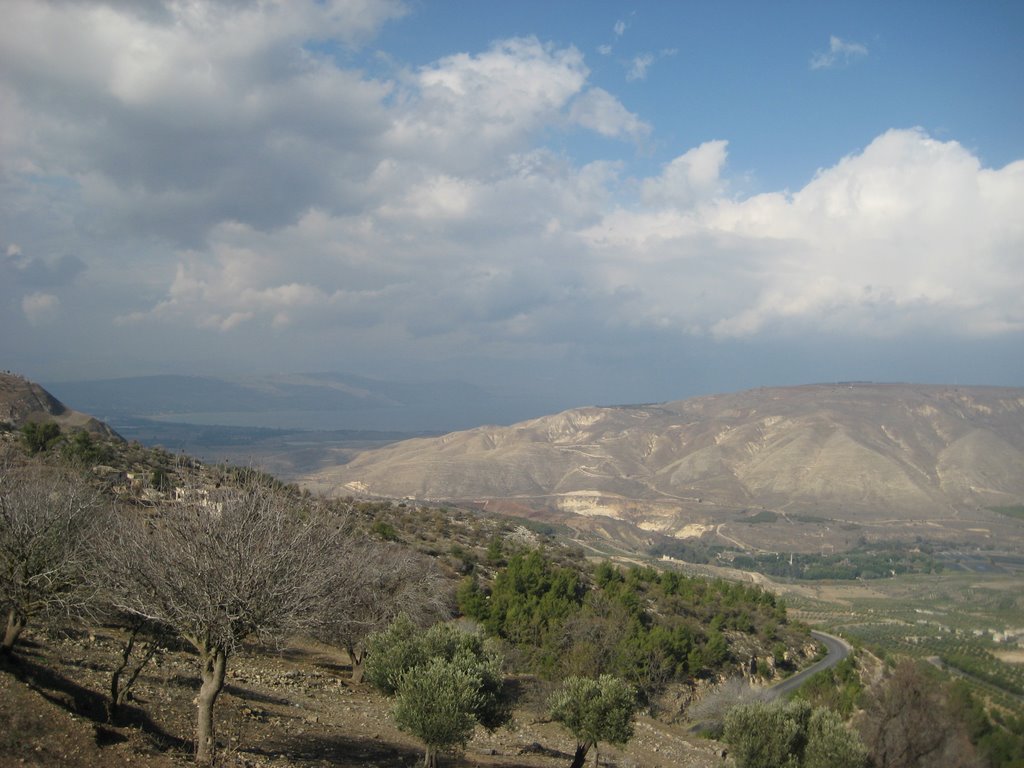 Sea of Galilee from Umm Qais by Zekers