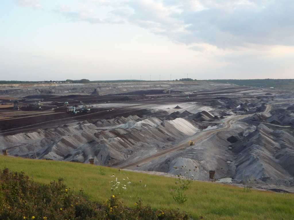 14.08.2009 Tagebau Schleenhain vom Aussichtspunkt Breunsdorf by ©Bke