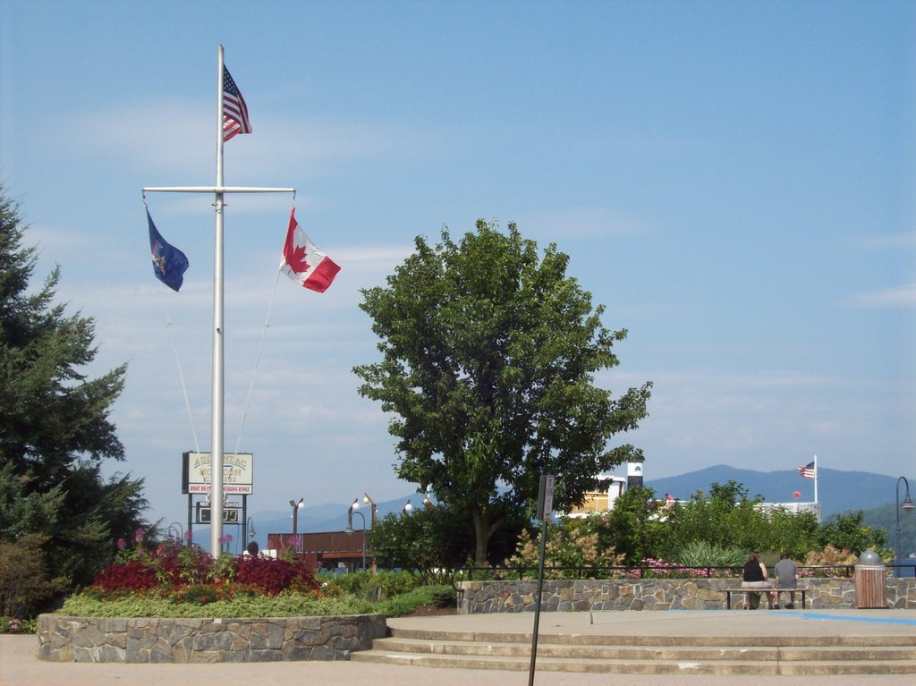 Flagpole at Lake George by kdfitzmo