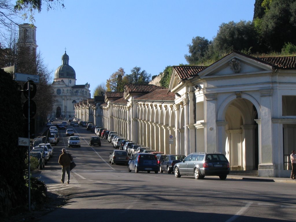 Collonade at Monte Berico by David M Gann