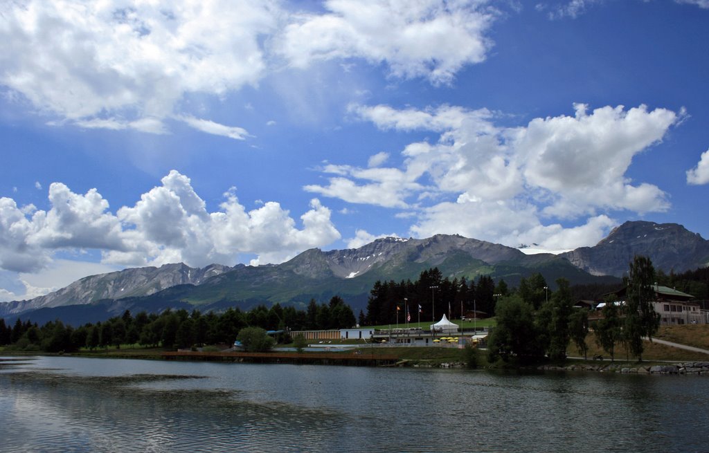 Striking Swiss Mountains in Crans by Patrick-MC