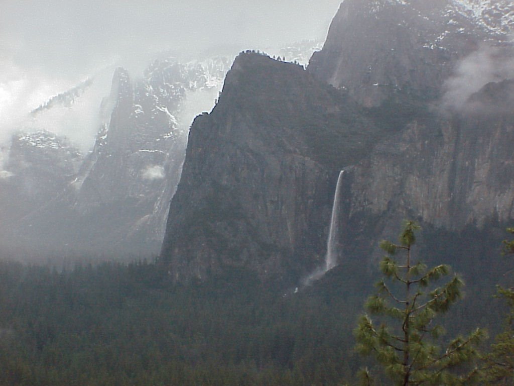 Bridalveil Falls, Yosemite Valley, California by Kevin Blair