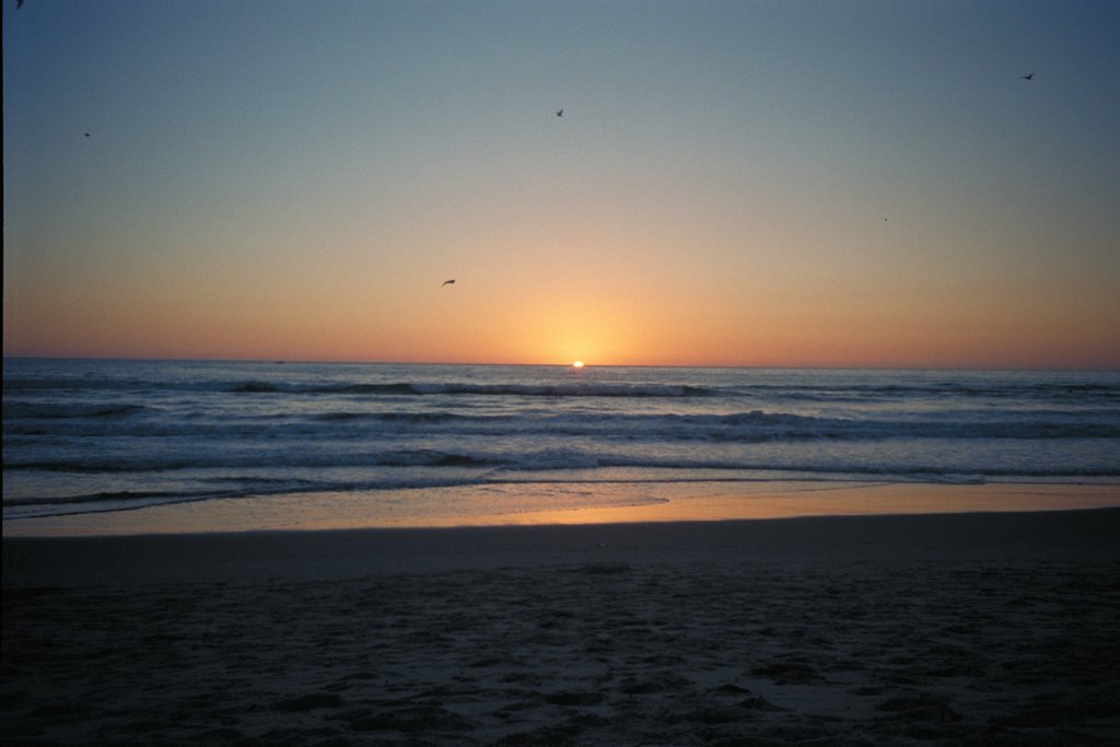 Santa Monica Beach, Sunset by Manfred Röhrl