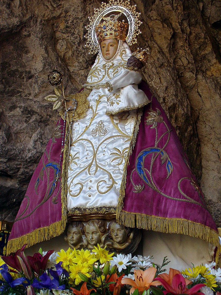 Virgen de Covadonga "La Santina", Patrona de Asturias, Cangas de Onis, Asturias, Spain by Antonio Alba