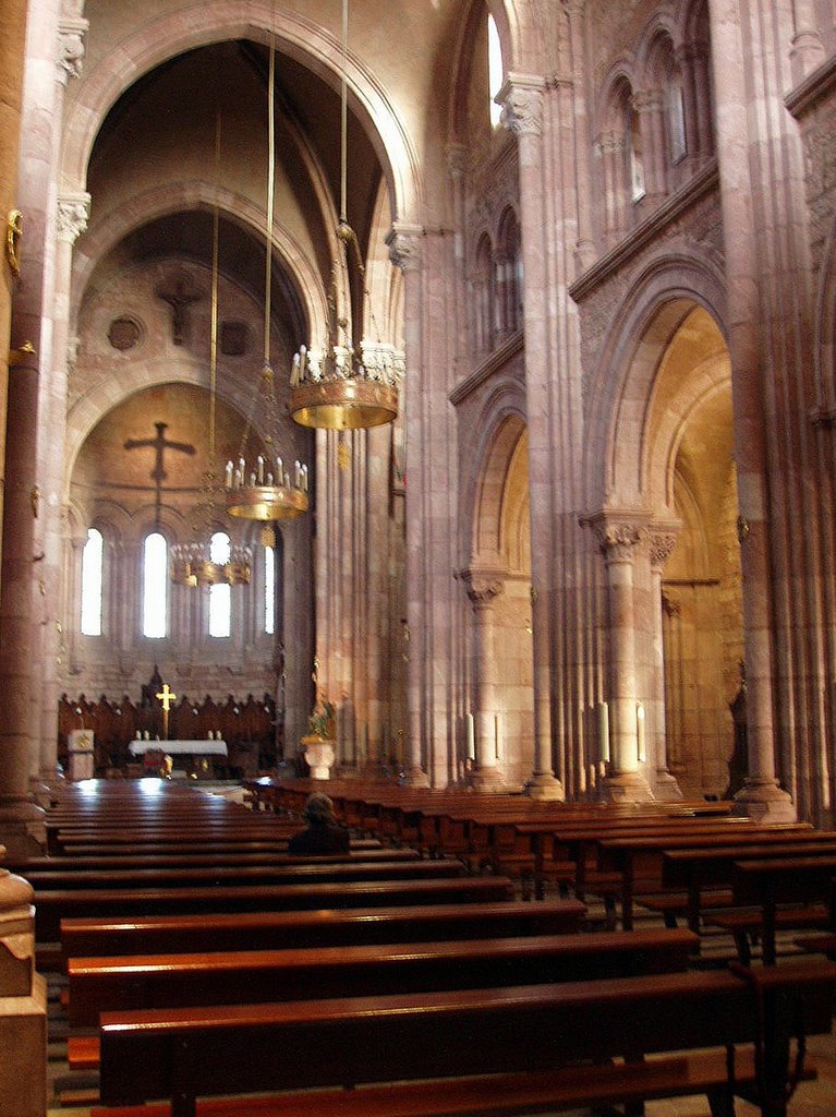 Interior de la Basilica de Covadonga, Cangas de Onis, Asturias by Antonio Alba