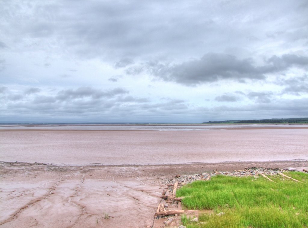 Mudflats at low tide, Shubenacadie River by wdvanhem