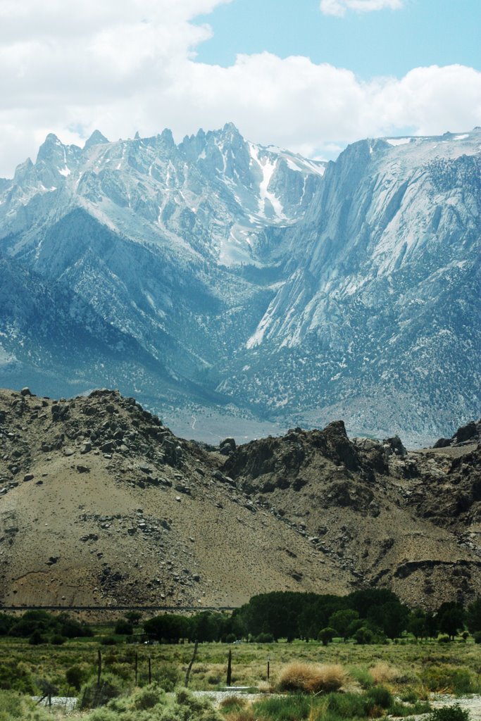 Lone Pine, Juin 2009 - Mt Whitney depuis Hwy 136 / Hwy 395 by msvn