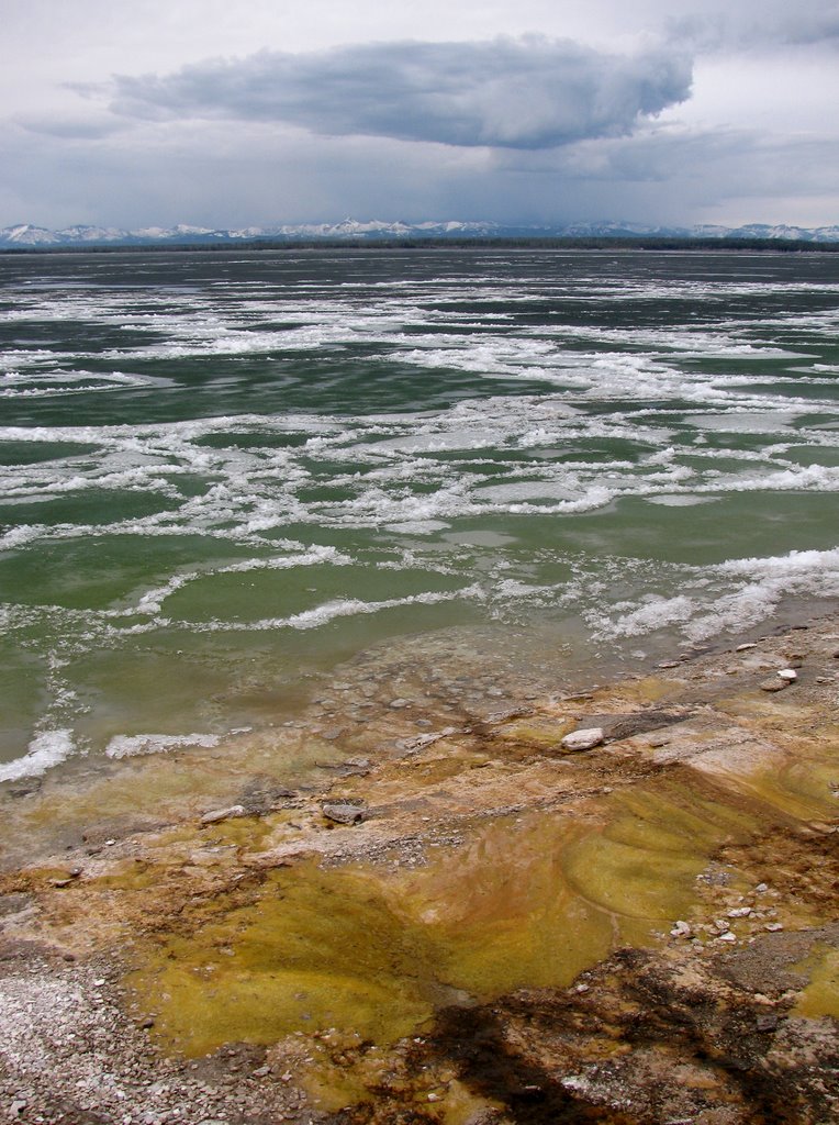 Yellowstone Lake and the storm, from West Thumb Geyser Basin - Yellowstone National Park, WY, USA. by André Bonacin