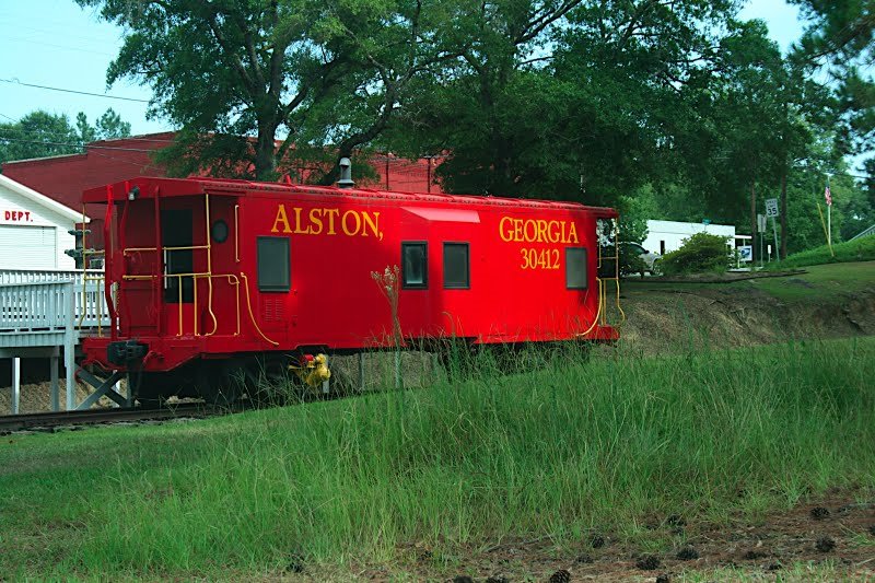 Alston's Red Caboose by Adam Elmquist