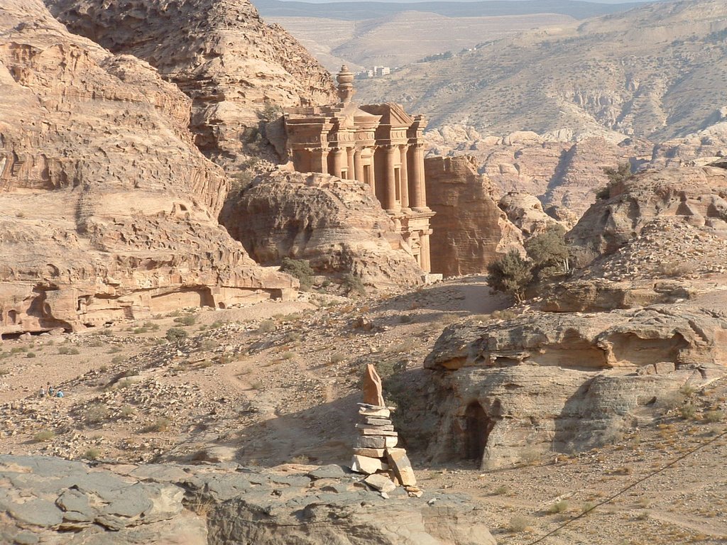 Monastery in Petra by Gábor Székely