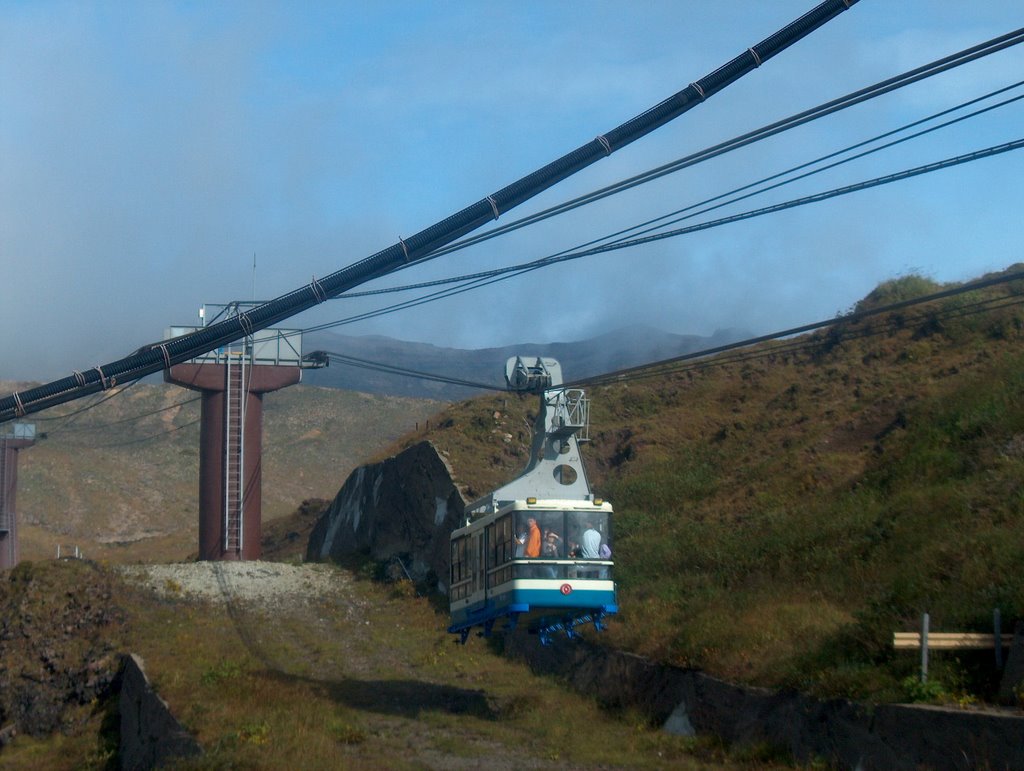 Ropeway to Mt. Aso by wonkisik