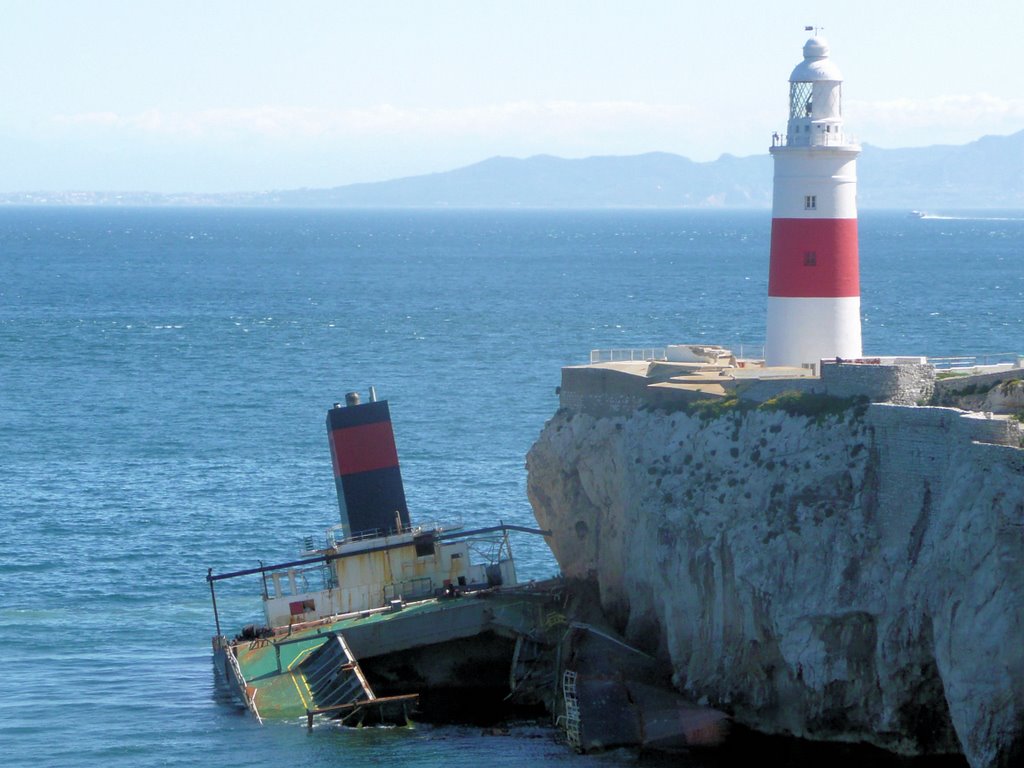 Lighthouse and Shipwreck by J Stevenson (JPS)