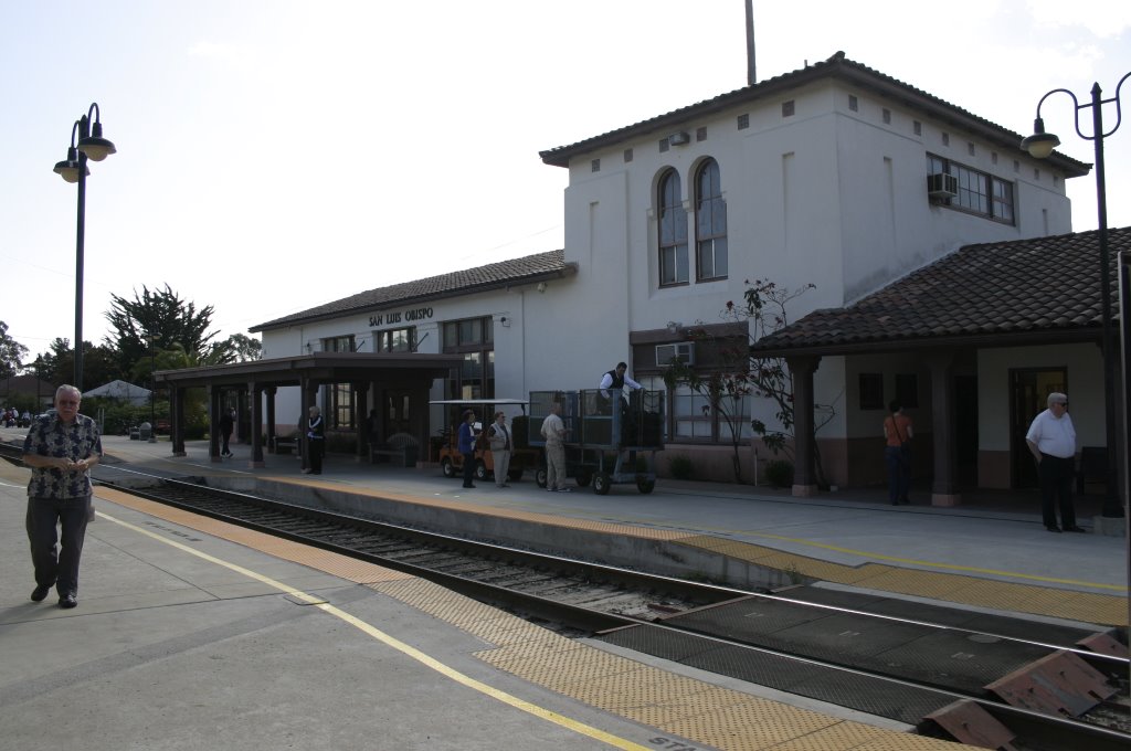 San Luis Obispo Amtrak Station by Tom Mossberg