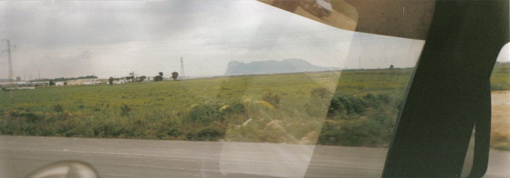 Cart. Nat 340, Blick auf Gibraltar 1994 vom LKW aus by NOLTE von Putgarten