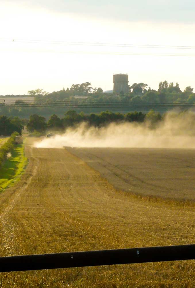 Combine harvester Glebe Farm by Dylan Mills