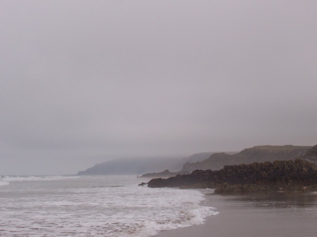 Beach north of Bude by Yvette