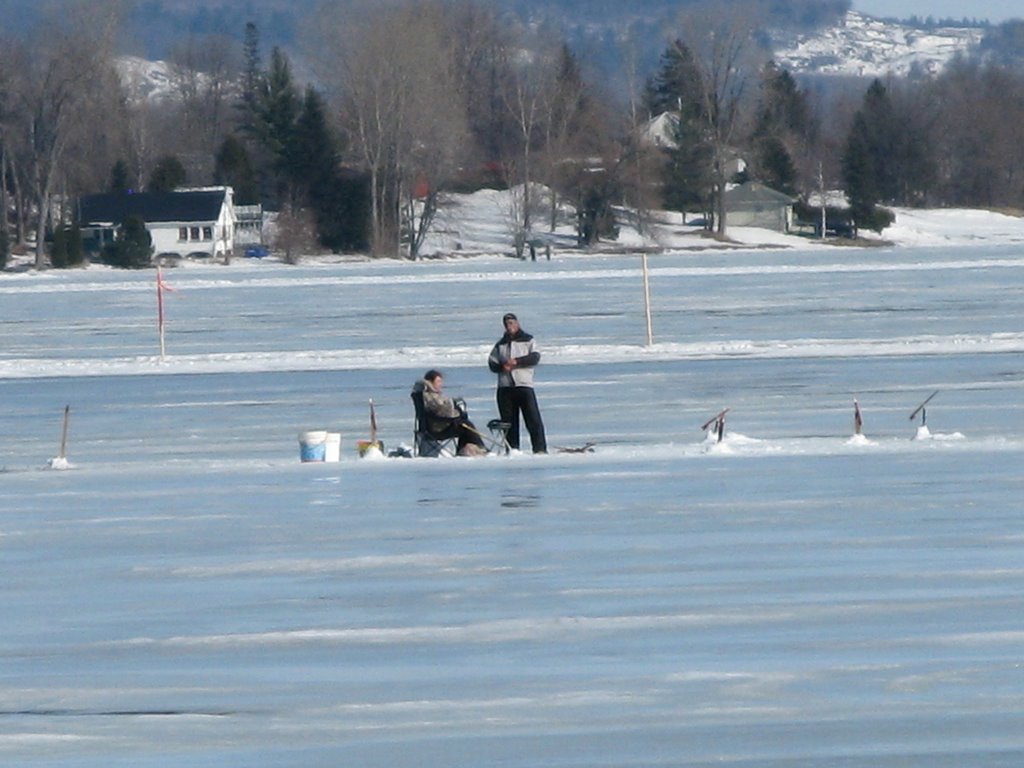 Ottawa River, Ice Fishing by BB_Dug